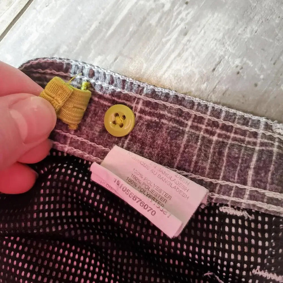 Lee Boys' Dungarees Grafton Cargo Short Gray and White Plaid Size 8 Regular - Picture 13 of 16